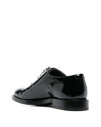 Brunello Cucinelli Patent Leather Laced Oxford Shoes