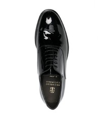 Brunello Cucinelli Patent Leather Laced Oxford Shoes