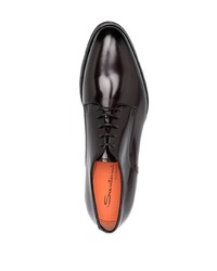 Santoni Patent Leather Oxford Shoes