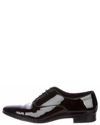 Saint Laurent Patent Leather Pointed Toe Oxfords