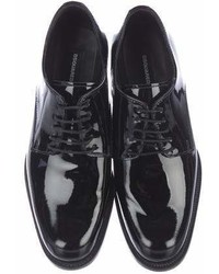 Dsquared2 Patent Leather Round Toe Oxfords
