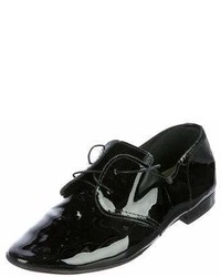 Anniel Patent Leather Round Toe Oxfords