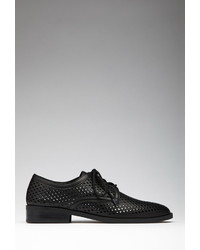 Forever 21 Perforated Faux Leather Oxfords