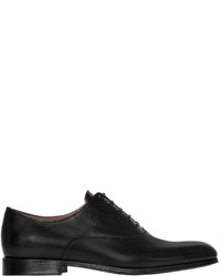 Gianvito Rossi Polished Leather Oxford Lace Up Shoes