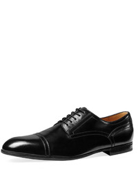 Gucci Ravello Leather Oxford Shoe Black