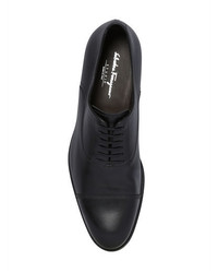 Salvatore Ferragamo Guru Brushed Leather Oxford Shoes