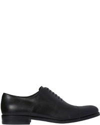 Salvatore Ferragamo Guru Brushed Leather Oxford Shoes
