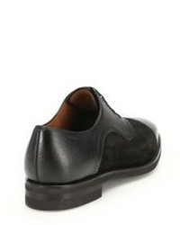 Bally Scribe Novo Light Mix Media Cap Toe Leather Oxfords