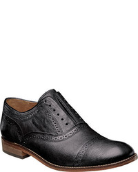 Florsheim Tierney Cap Ox Black Milled Leather Lace Up Shoes