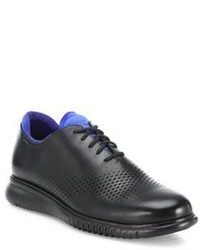 Cole Haan Zerogrand Perforated Two Tone Leather Oxfords