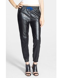 Blank NYC Blanknyc Face Lift Faux Leather Track Pants