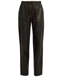 Joseph Astrid Loose Fit Leather Trousers