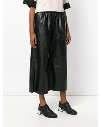 MM6 MAISON MARGIELA Cropped Faux Leather Trousers