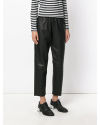 Drome Cropped Leather Trousers