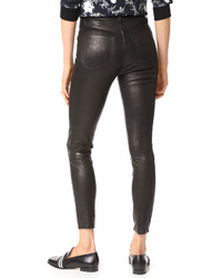 J Brand High Rise Alana Crop Leather Pants