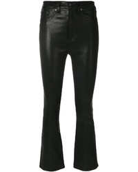 Rag & Bone Jean Cropped Leather Trousers