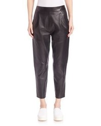 Vince Leather Cropped Pants