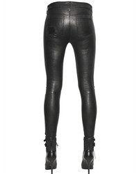 RtA Destroyed Effect Stretch Leather Pants