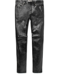Saint Laurent Skinny Fit Leather Trousers