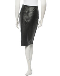 Alaia Alaa Leather Skirt