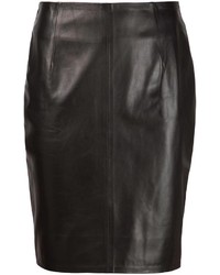 Alexandre Vauthier Leather Pencil Skirt