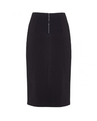 Alice + Olivia Venty Cross Over Pencil Skirt With Leather