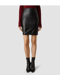 AllSaints Lucille Leather Skirt