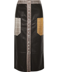 By Malene Birger Amalin Med Leather Midi Skirt