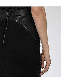 Reiss Avril Leather Panel Skirt