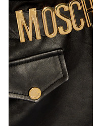 Moschino Belted Leather Mini Skirt