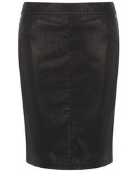 Alice & You Black Leather Look Pencil Skirt