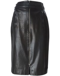 Christian Dior Vintage Leather Pencil Skirt