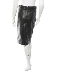 A.L.C. Classic Leather Pencil Skirt