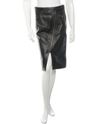 A.L.C. Classic Leather Pencil Skirt