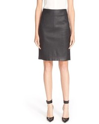 Diane von Furstenberg Cloe Leather Pencil Skirt