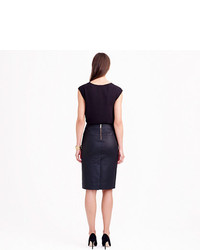 J.Crew Collection Stretch Leather Pencil Skirt