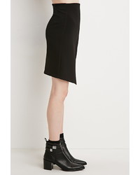 Forever 21 Contemporary Faux Leather Asymmetrical Skirt