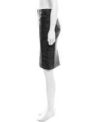 Dolce & Gabbana Dg Leather Pencil Skirt