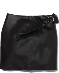 IRO Elodie Leather Mini Skirt Black
