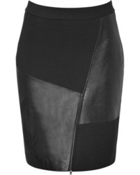 Steffen Schraut Fashionista Pencil Skirt With Leather Paneling