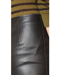 J.o.a. Faux Leather Pencil Skirt