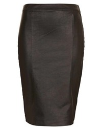 Topshop Faux Leather Pencil Skirt