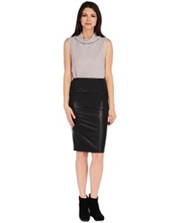 RD Style Faux Leather Pencil Skirt