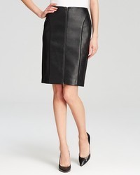 Adrianna Papell Faux Leather Pencil Skirt