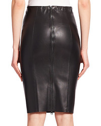 The Kooples Faux Leather Straight Skirt