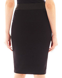 i jeans by Buffalo Faux Leather Trim Pencil Skirt