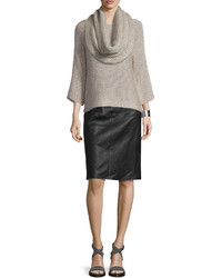 Eileen Fisher Fisher Project Leather Pencil Skirt