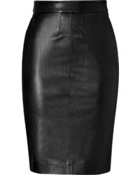 L'Agence Lagence Leather Pencil Skirt In Black, $1,125 | STYLEBOP.com ...