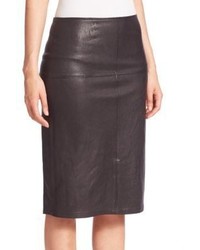 Eileen Fisher Lamb Leather Pencil Skirt