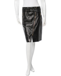 Jason Wu Leather A Line Skirt